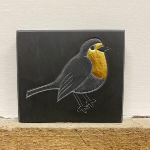 Gold robin paper weight