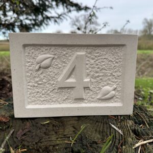 Two leaves house sign 